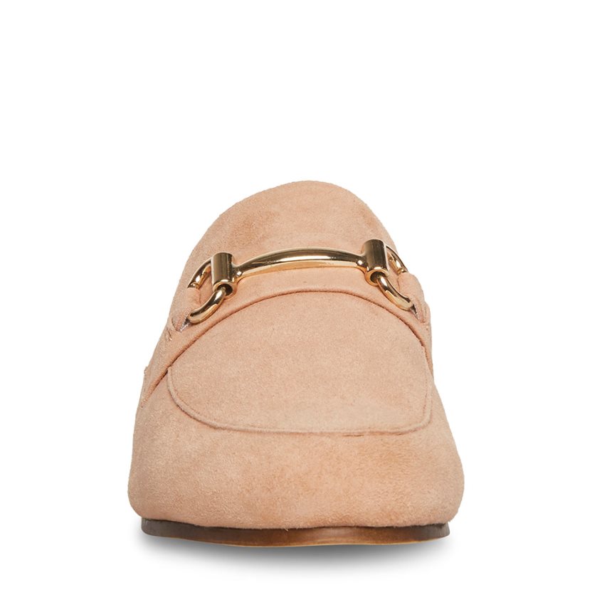 Mulas Steve Madden Kandi Camel Gamuza Mujer Beige | ES VH2E1S